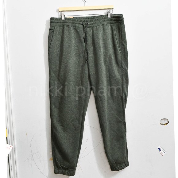Weatherproof Vintage Men’s Fleece Lined Jogger GREEN - Picture 2 of 5